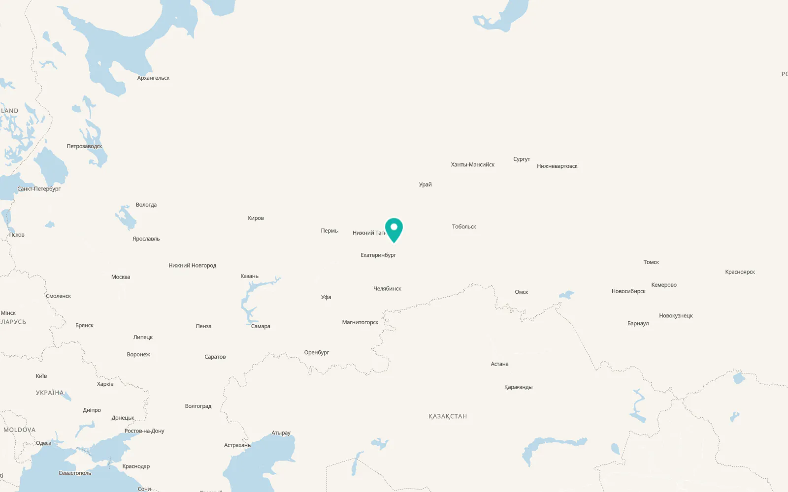 Map of Bulanash