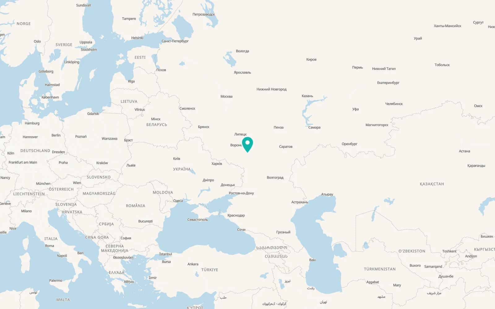 Map of Buturlinovka