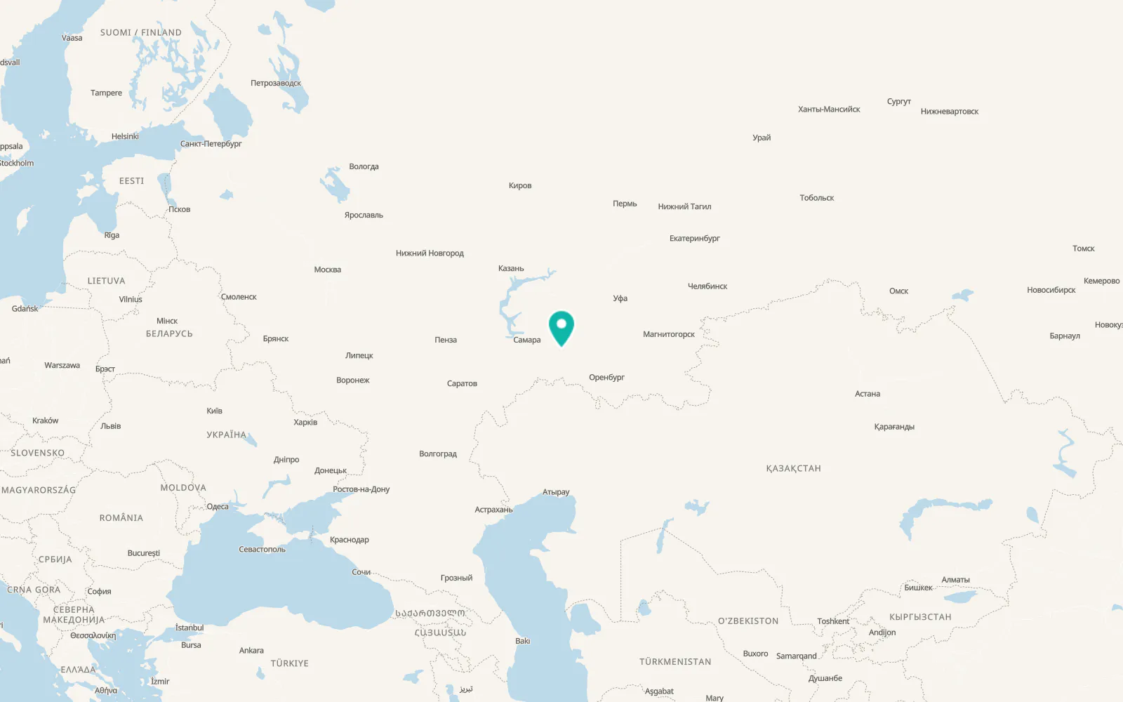 Map of Buzuluk