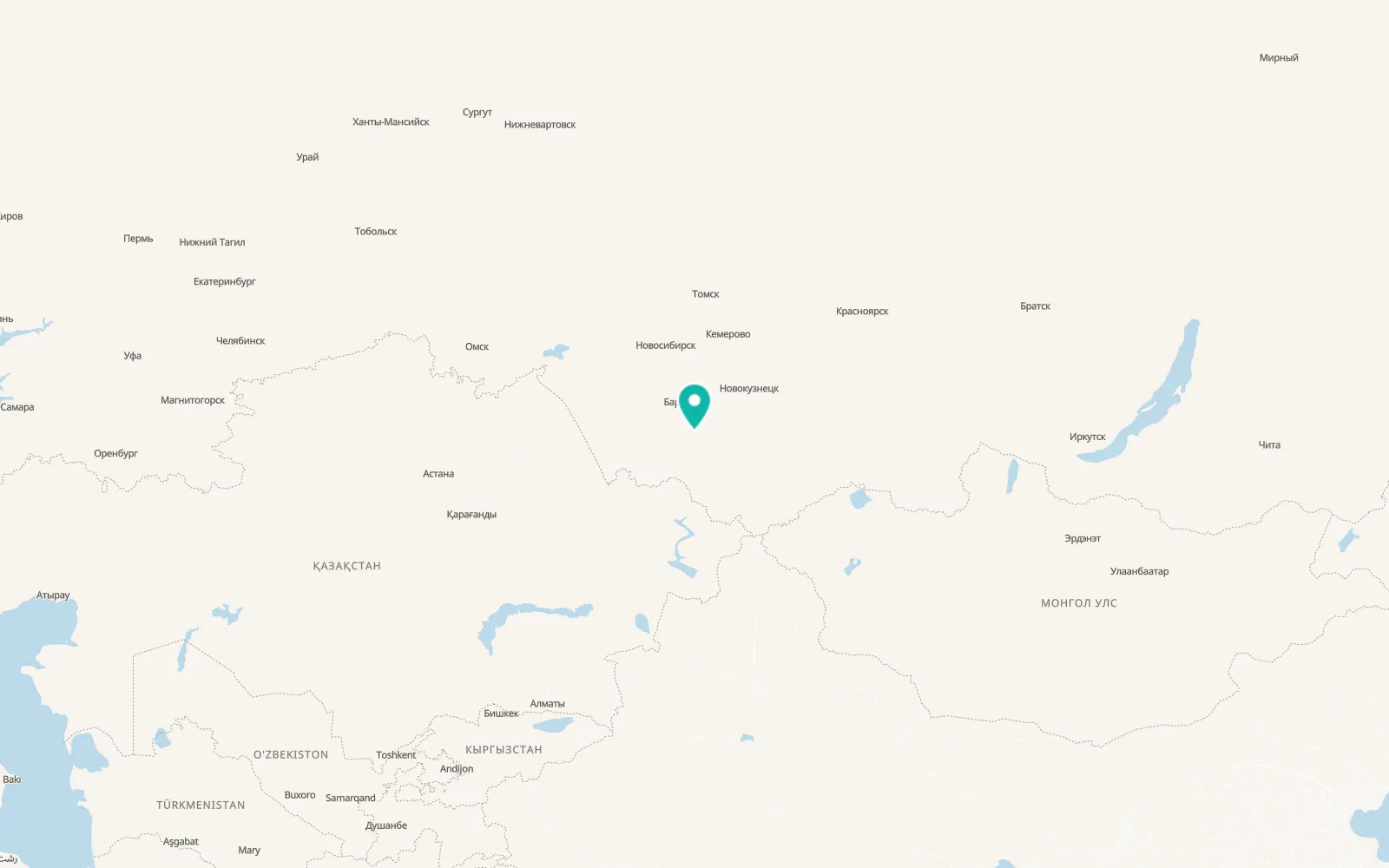 Map of Bystryy Istok