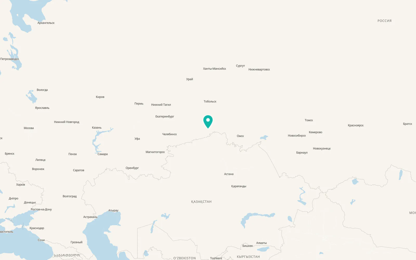 Map of Chastoozer’ye
