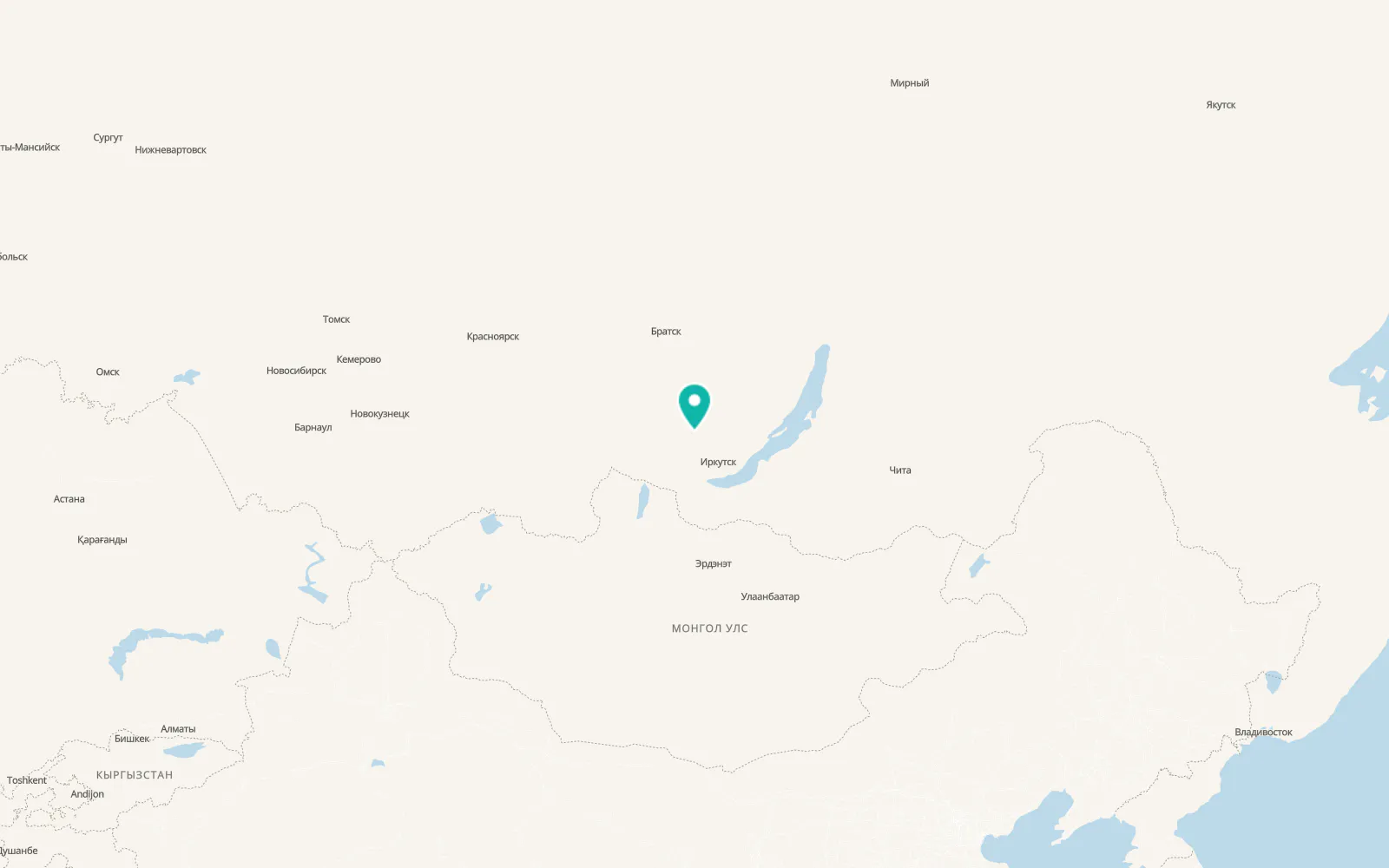 Map of Cheremkhovo