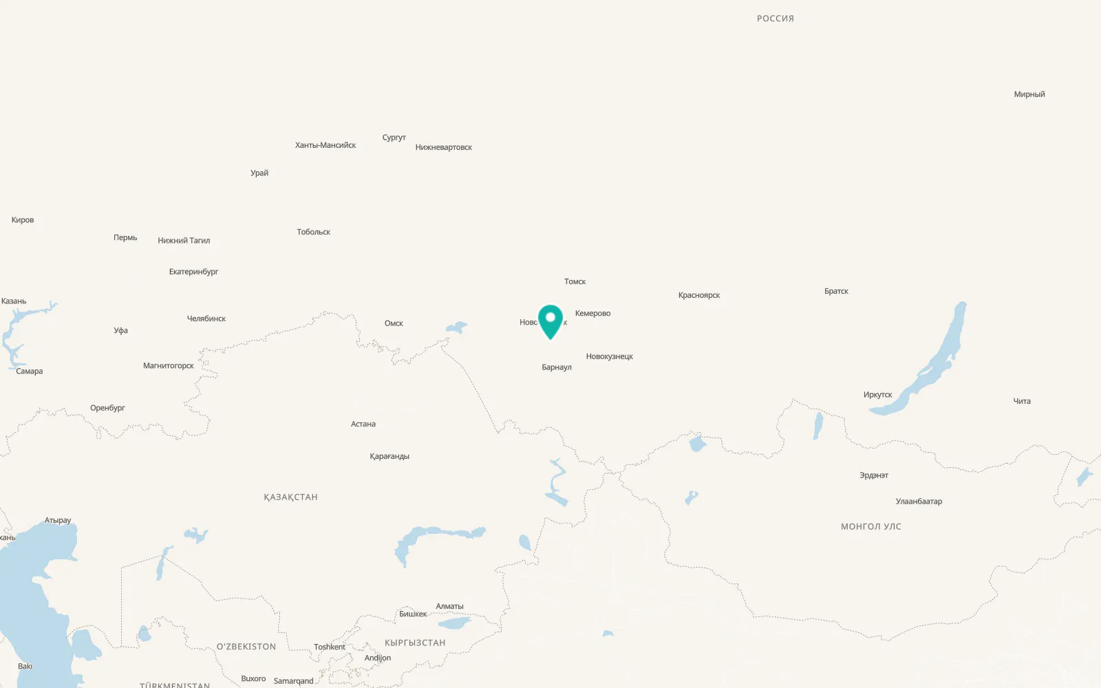 Map of Cherepanovo