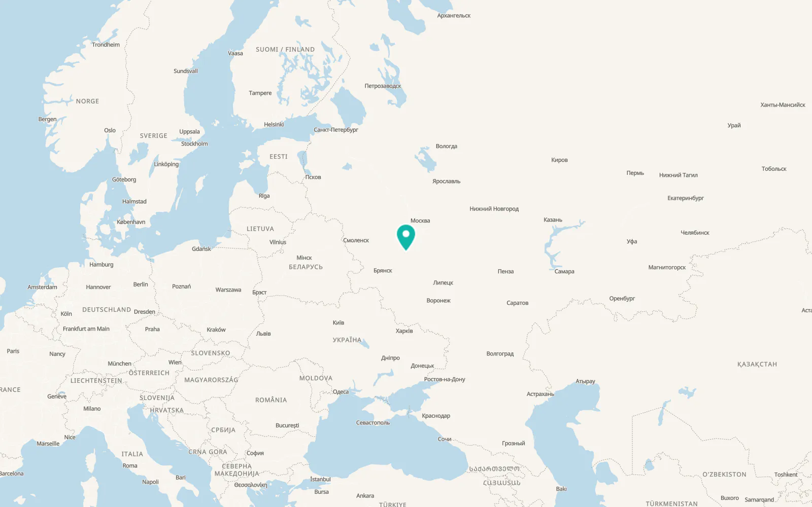 Map of Cherepet’