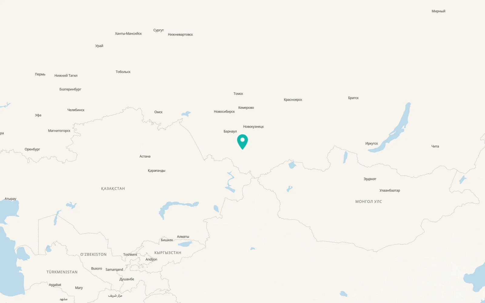 Map of Cherga
