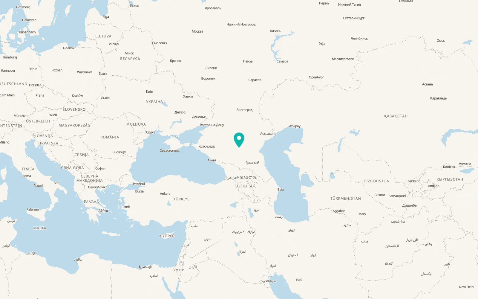 Map of Chernolesskoye