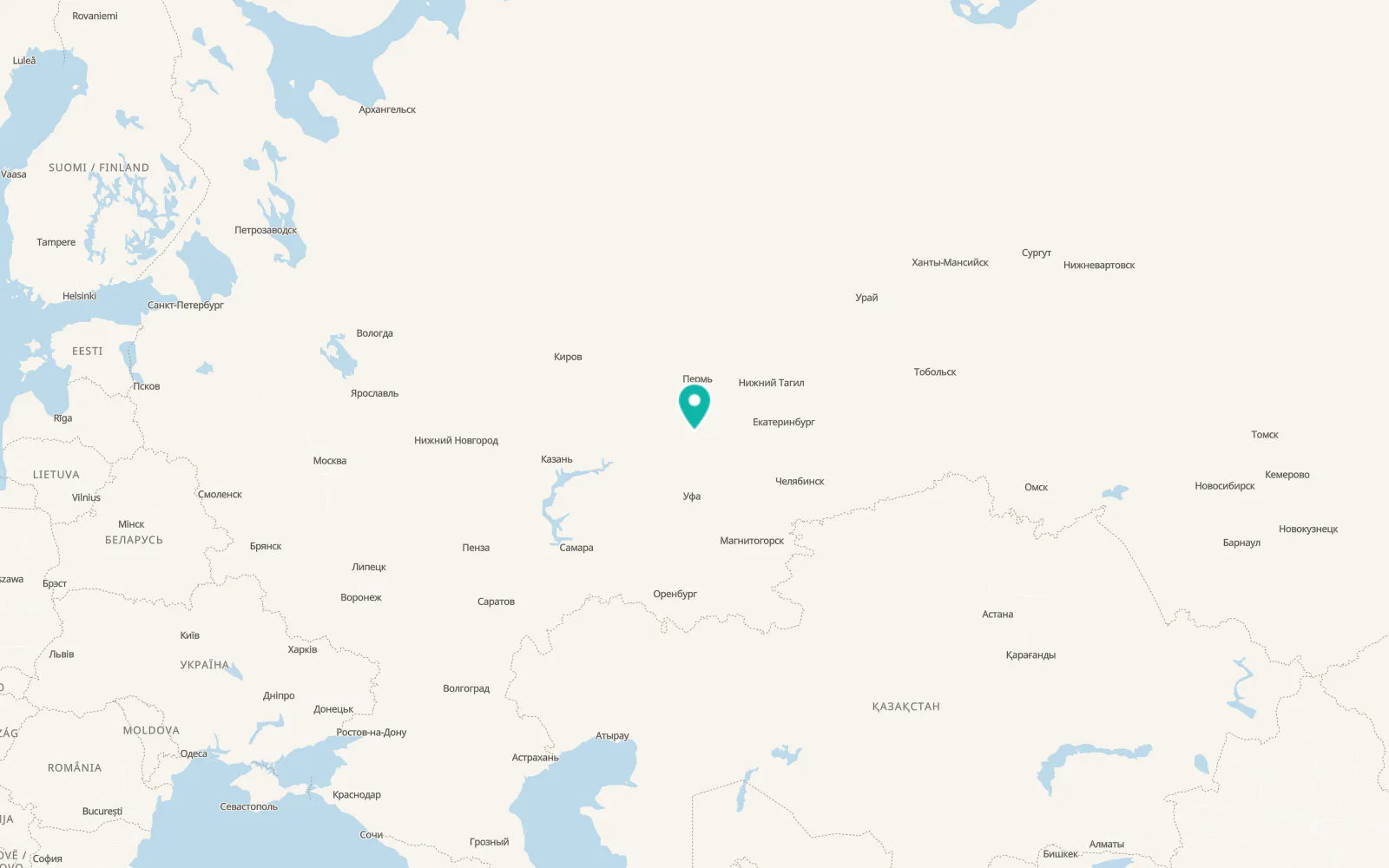 Map of Chernushka
