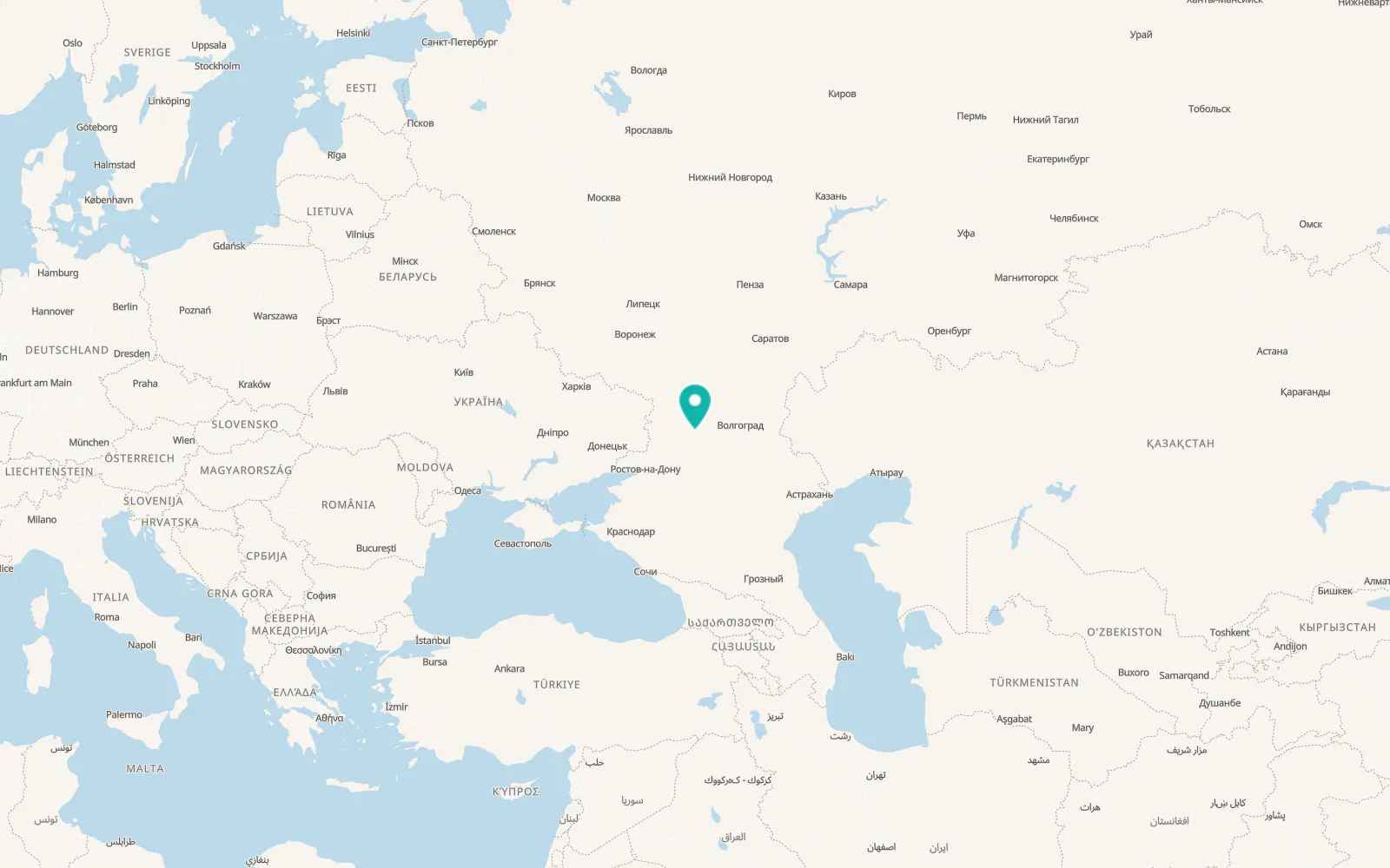 Map of Chernyshkovskiy