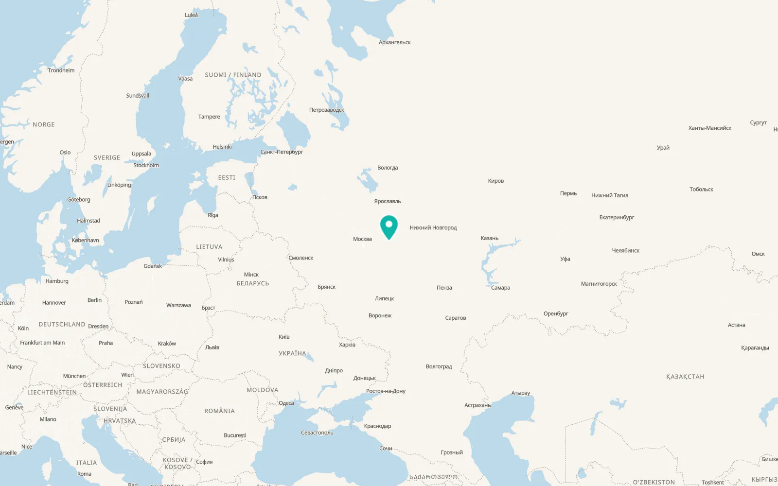 Map of Cherusti