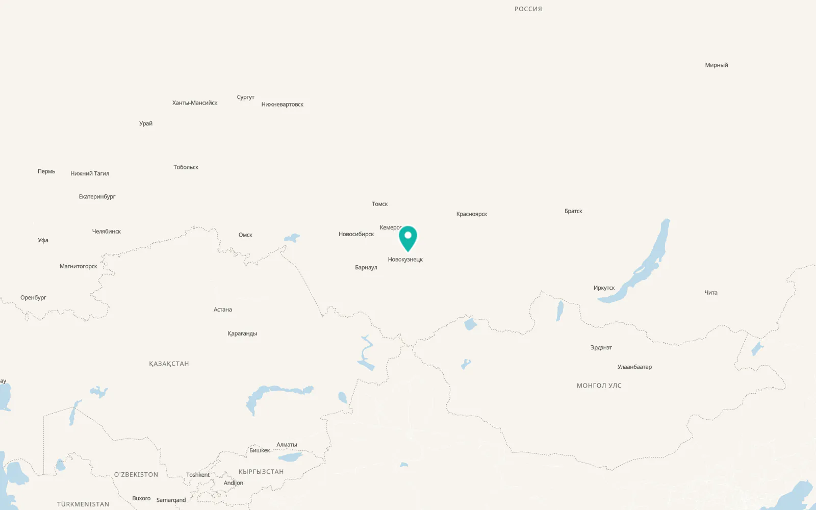 Map of Chistogorskiy