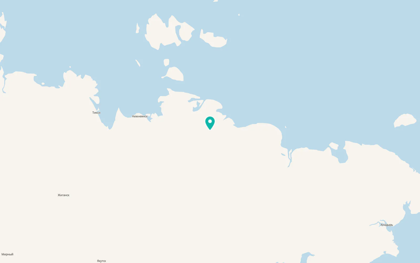 Map of Chokurdakh
