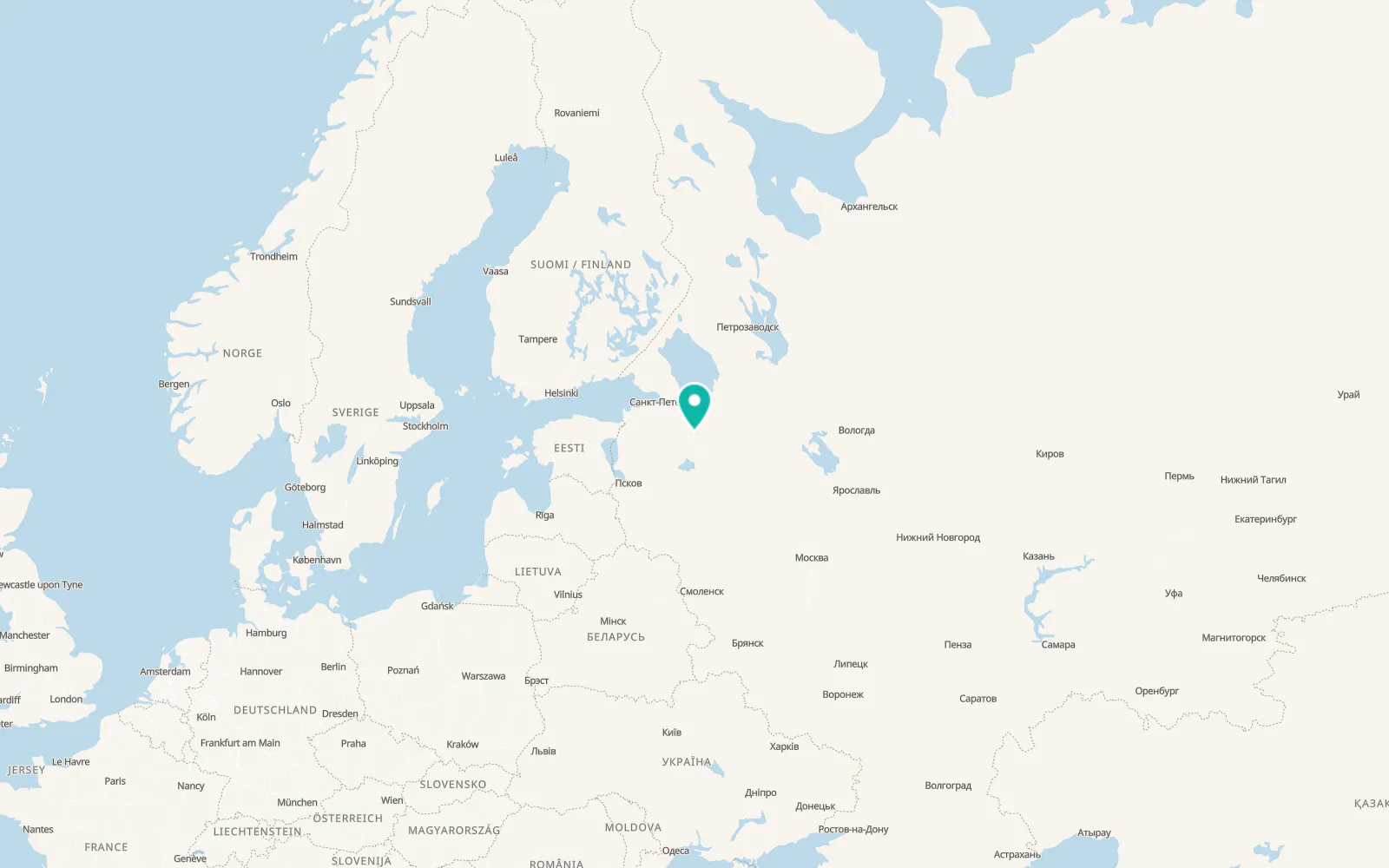 Map of Chudovo