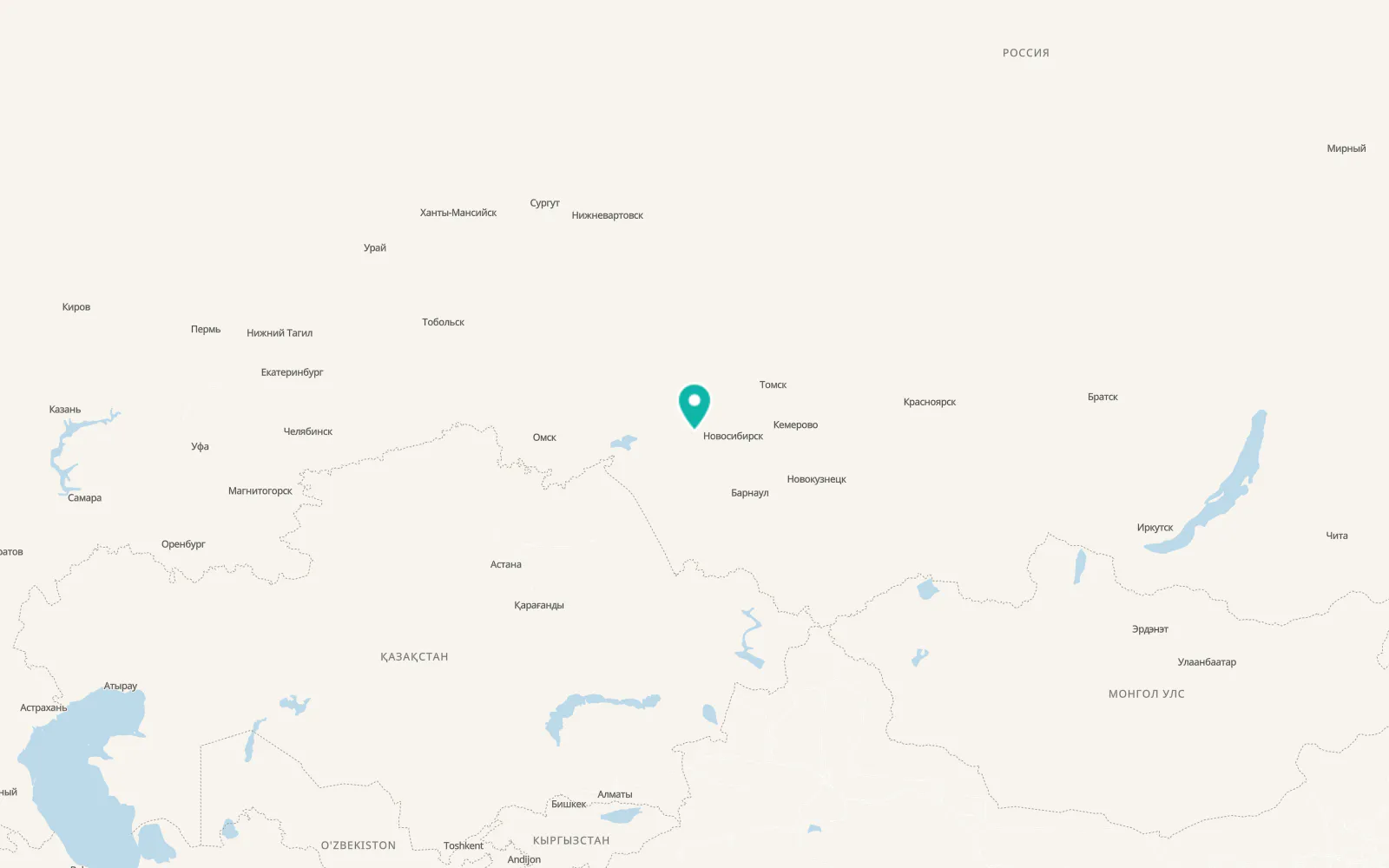 Map of Chulym