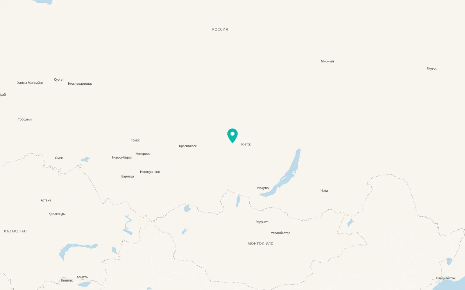 Map of Chunskiy