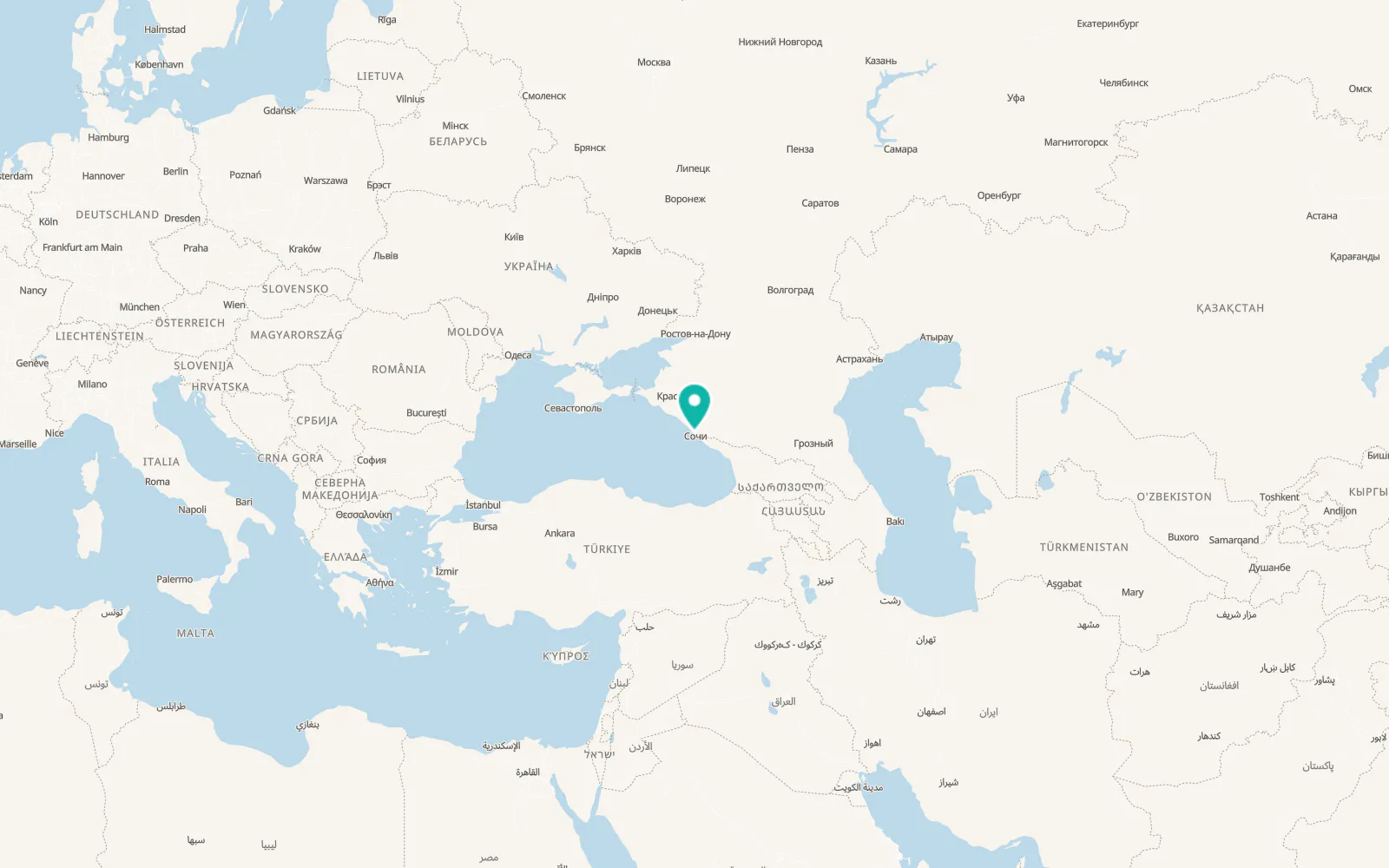 Map of Dagomys