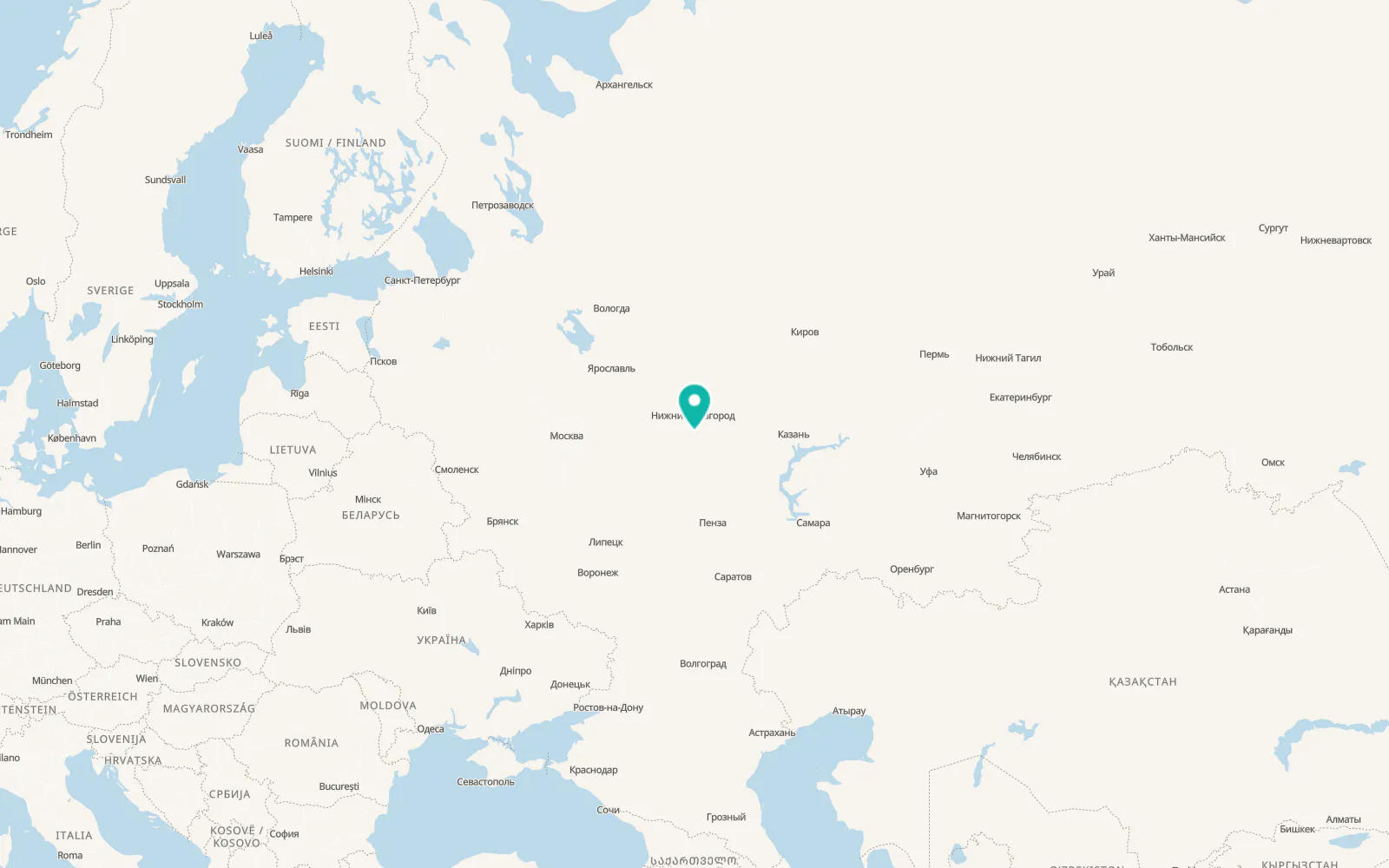 Map of Dal’neye Konstantinovo