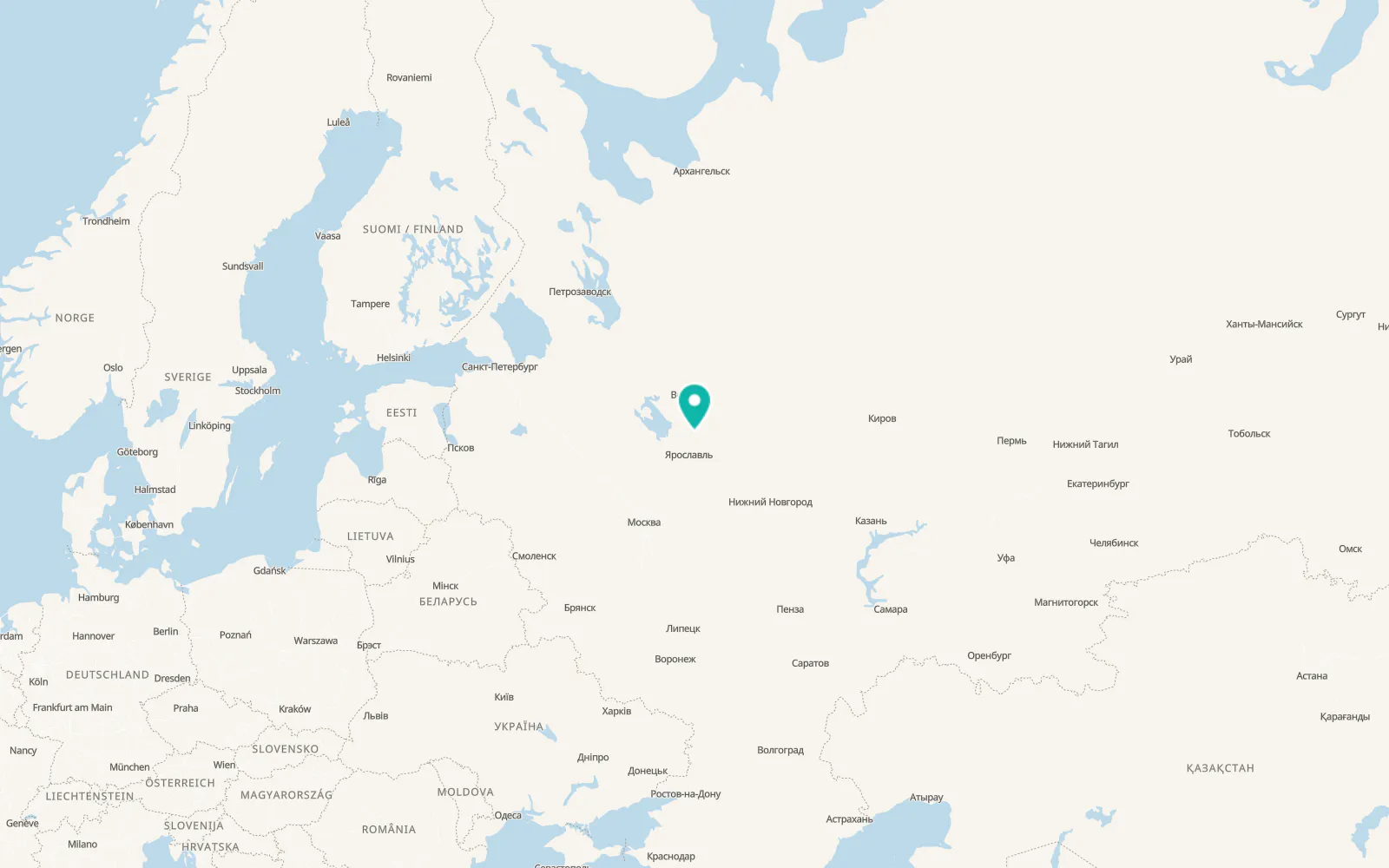 Map of Danilov