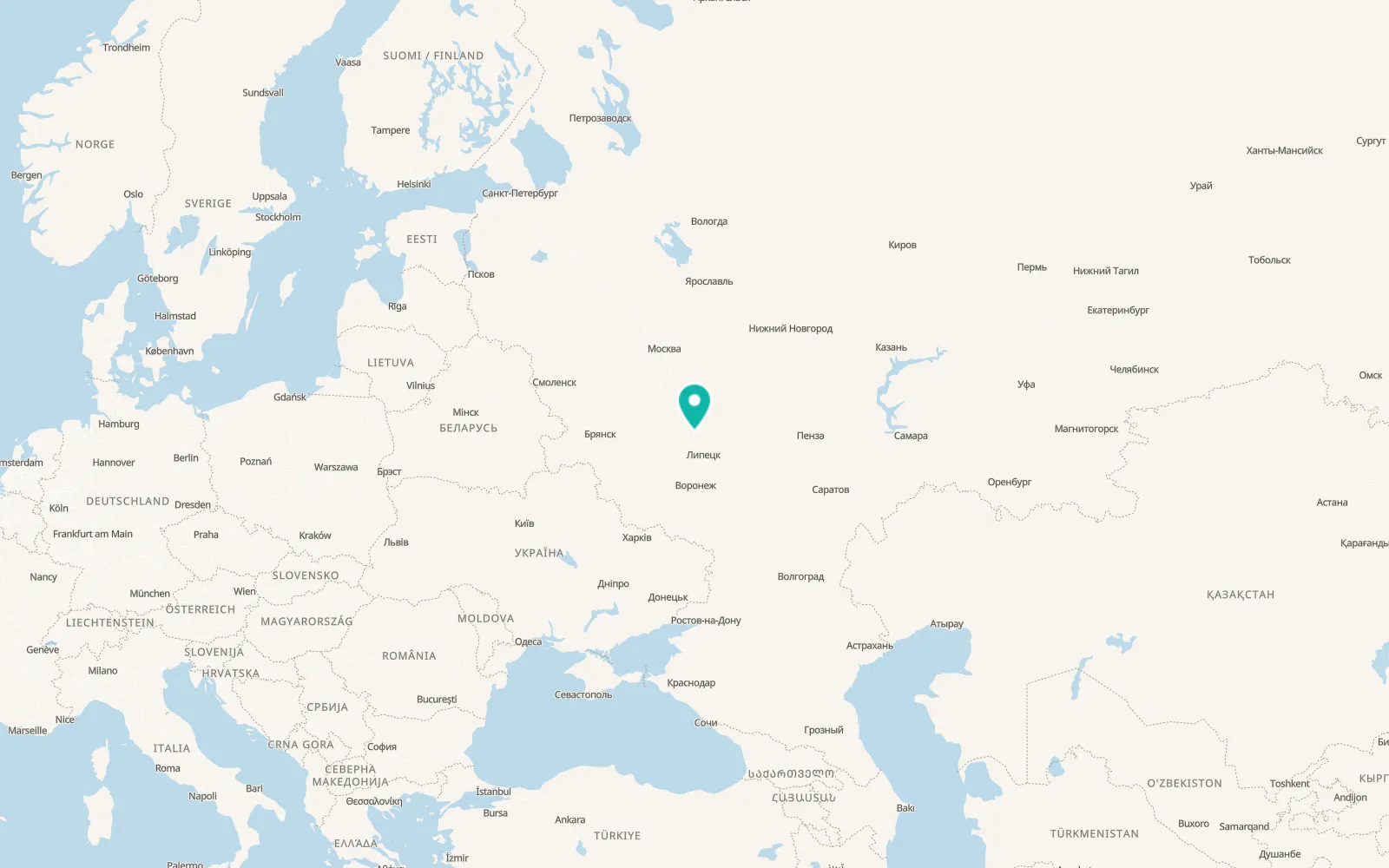 Map of Dankov