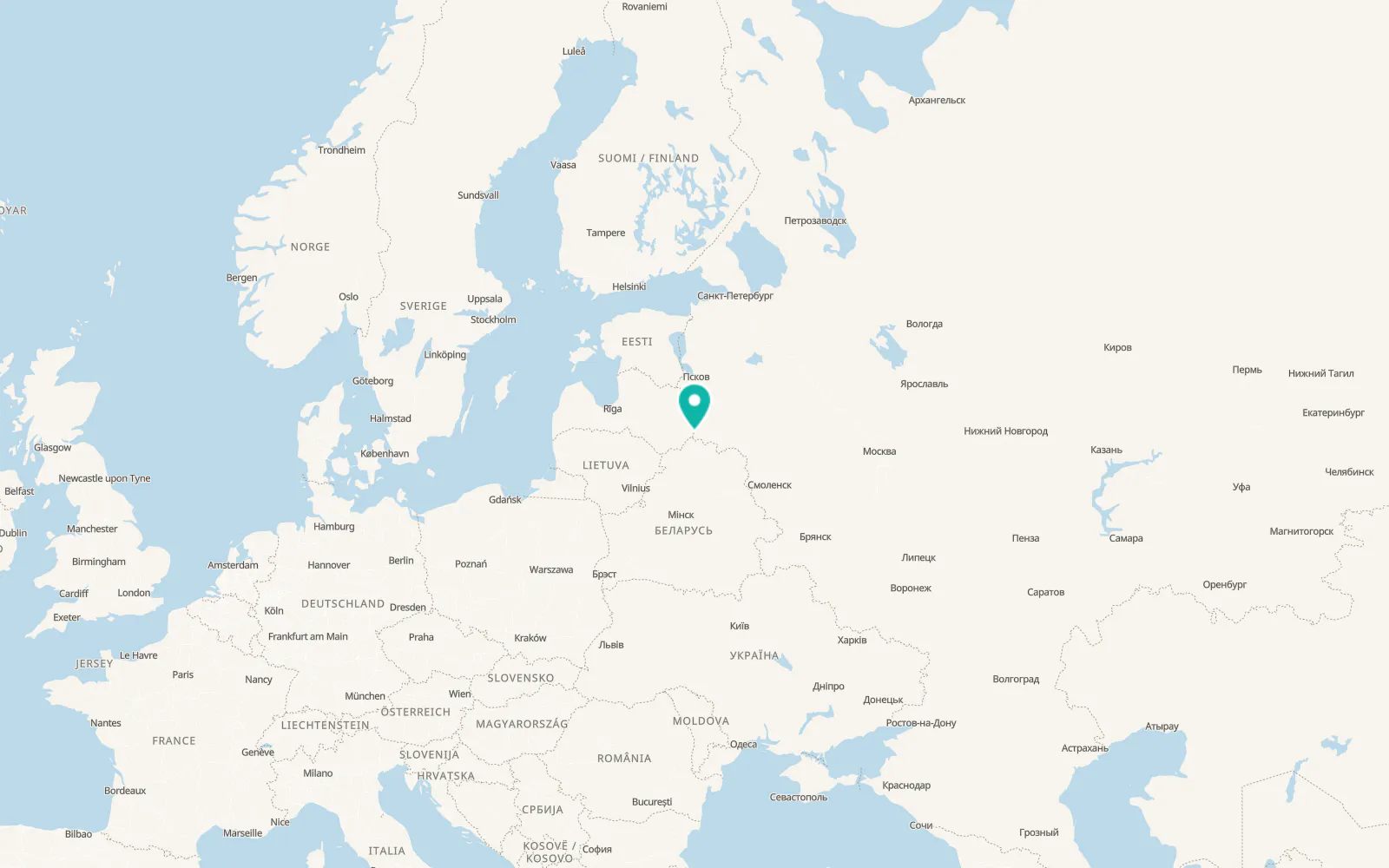 Map of Dedino