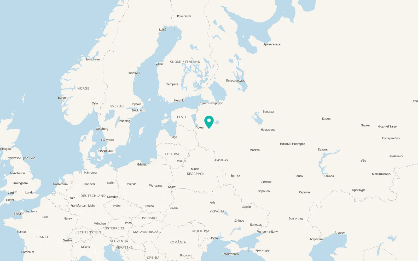 Map of Dedovichi