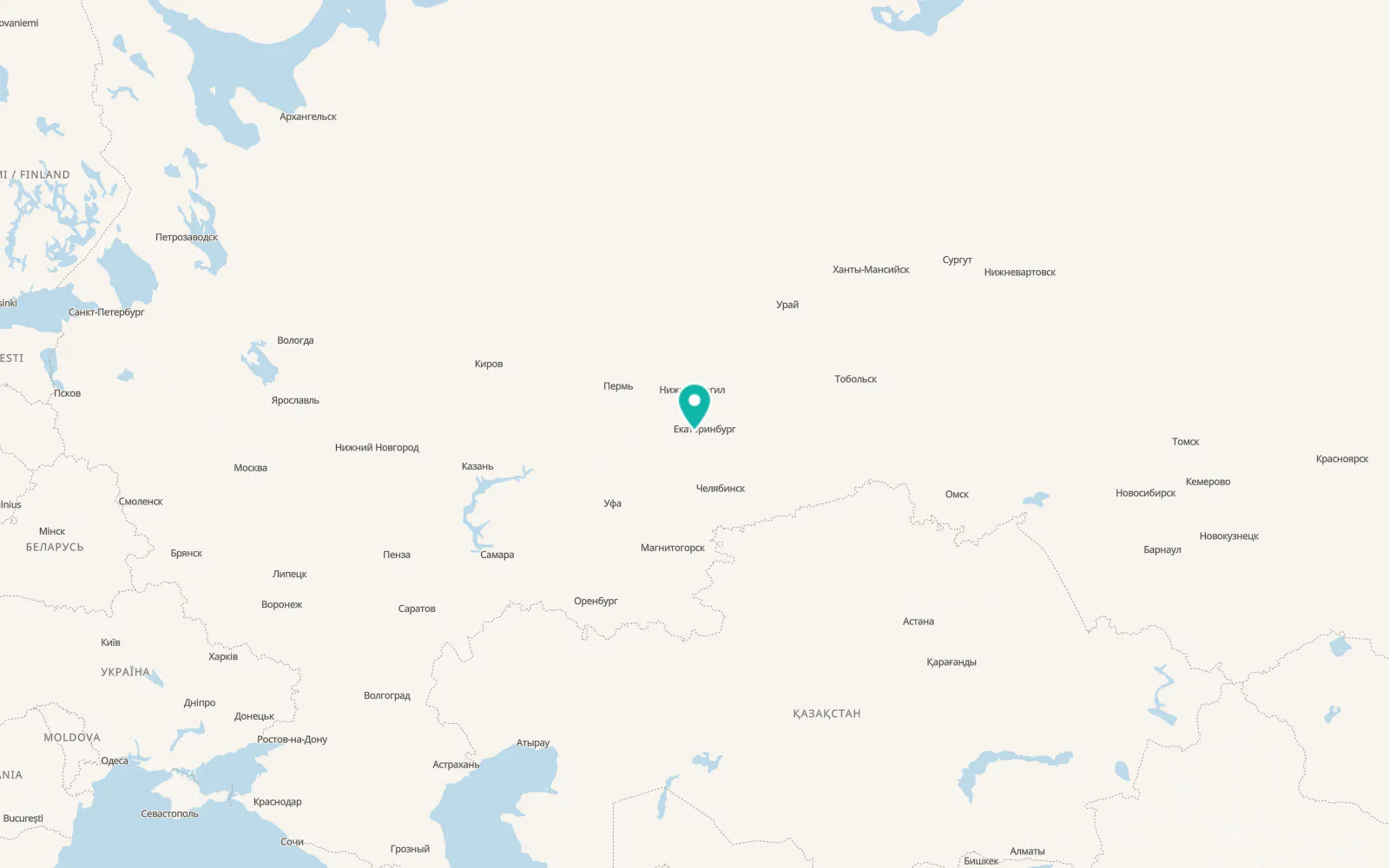 Map of Degtyarsk