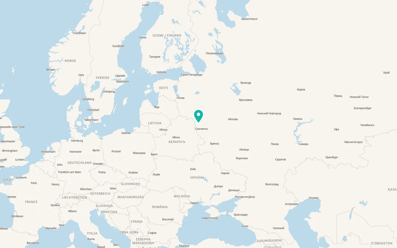 Map of Demidov