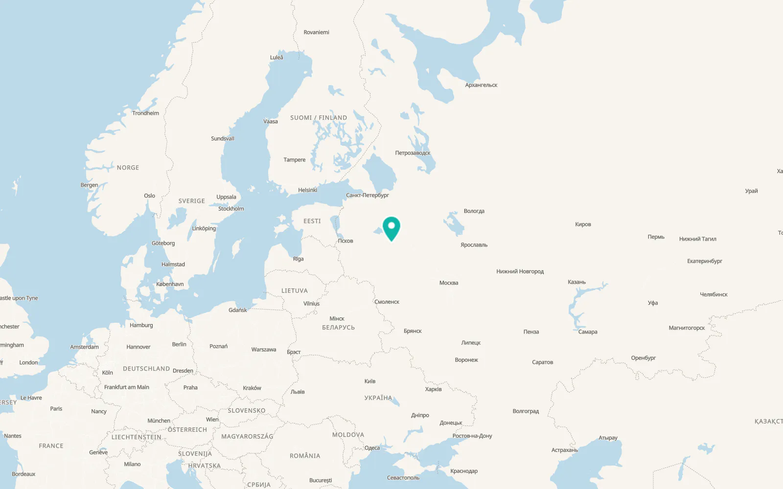 Map of Demyansk