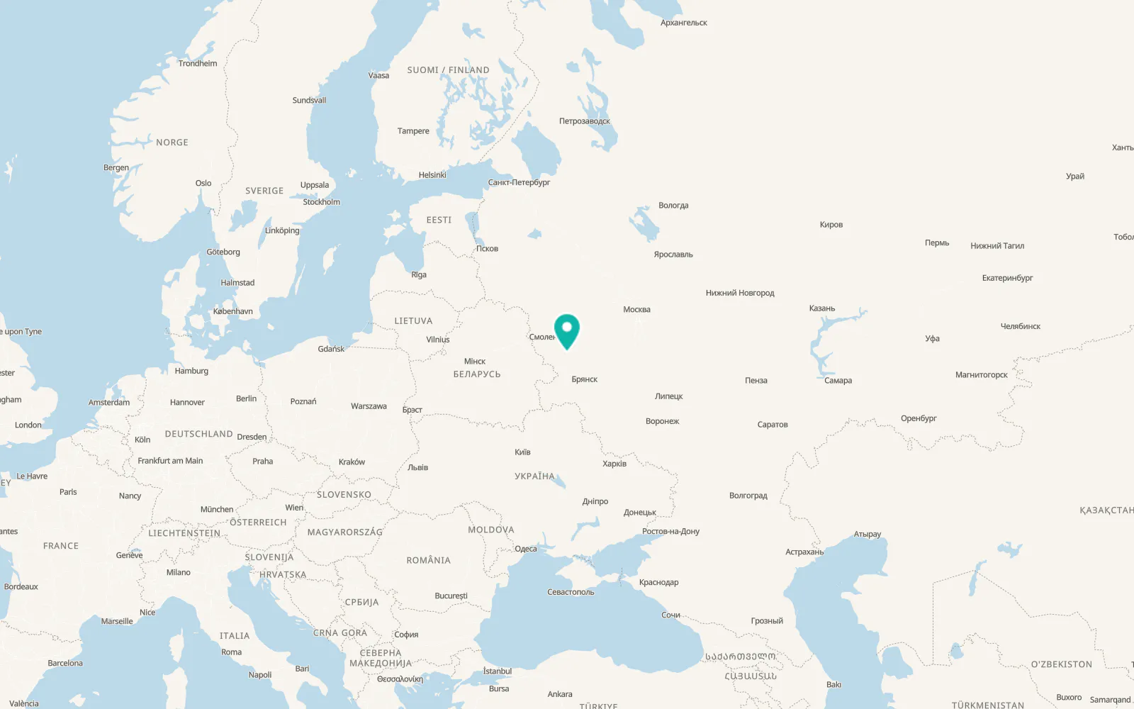 Map of Desnogorsk