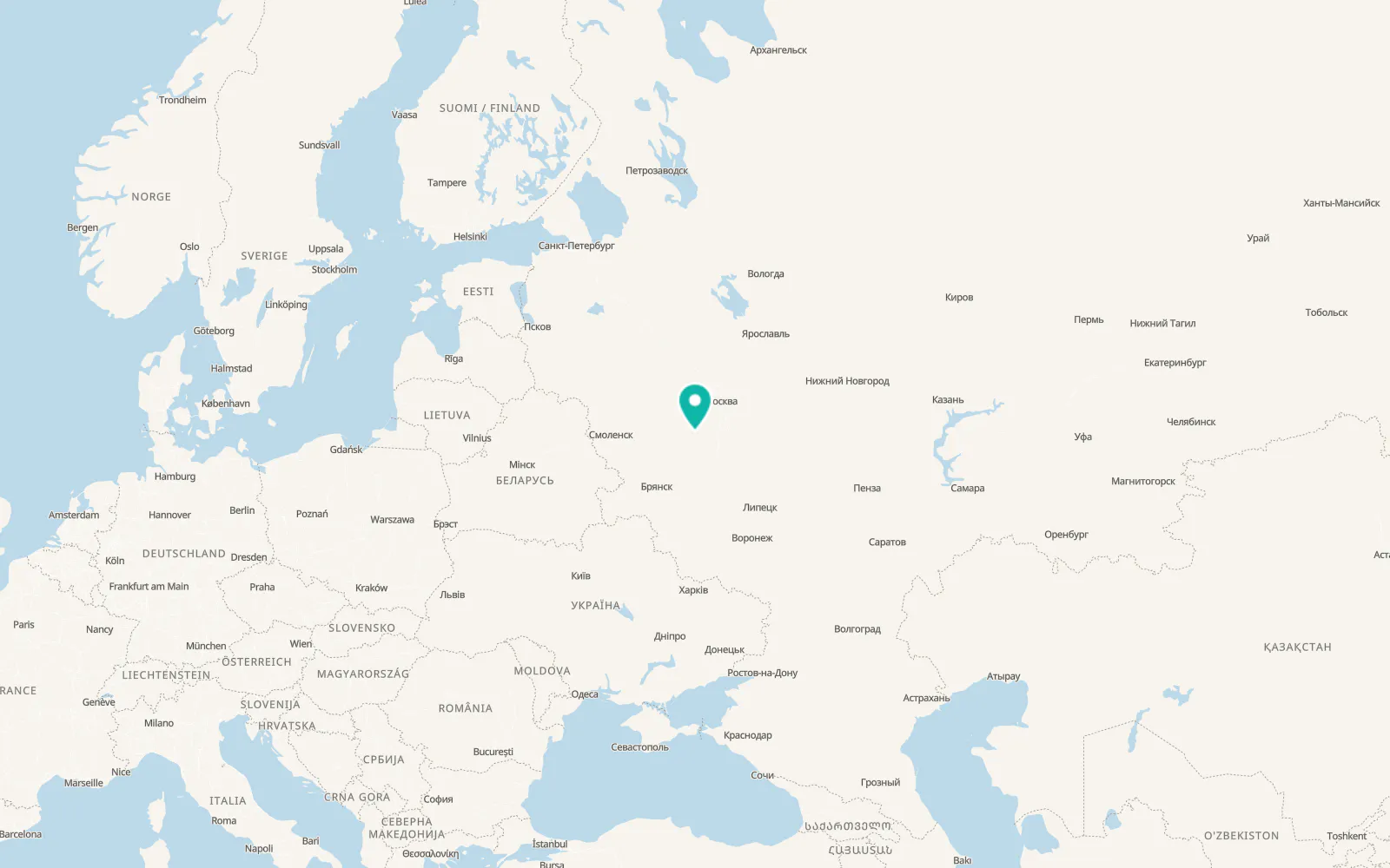Map of Detchino