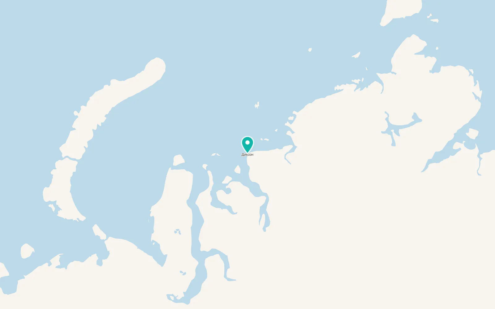 Map of Dikson