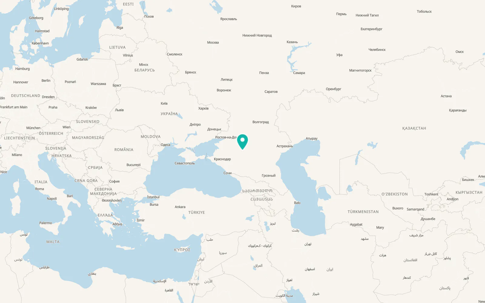 Map of Dmitriyevskoye