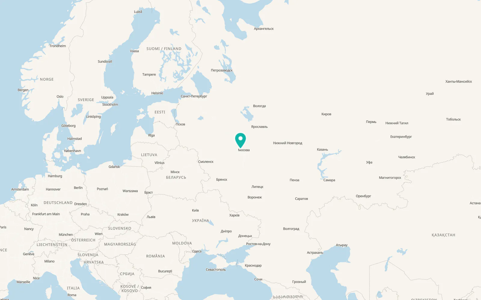 Map of Dmitrovskoye