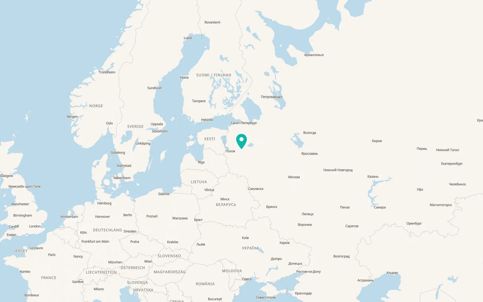 Map of Dno