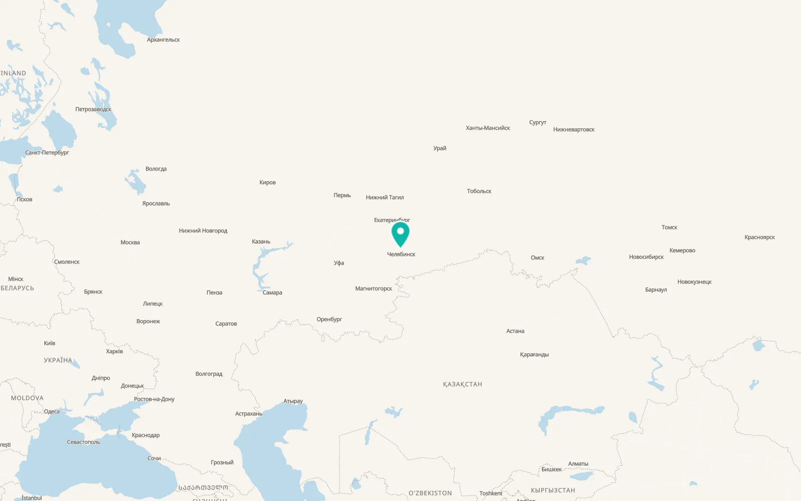 Map of Dolgoderevenskoye