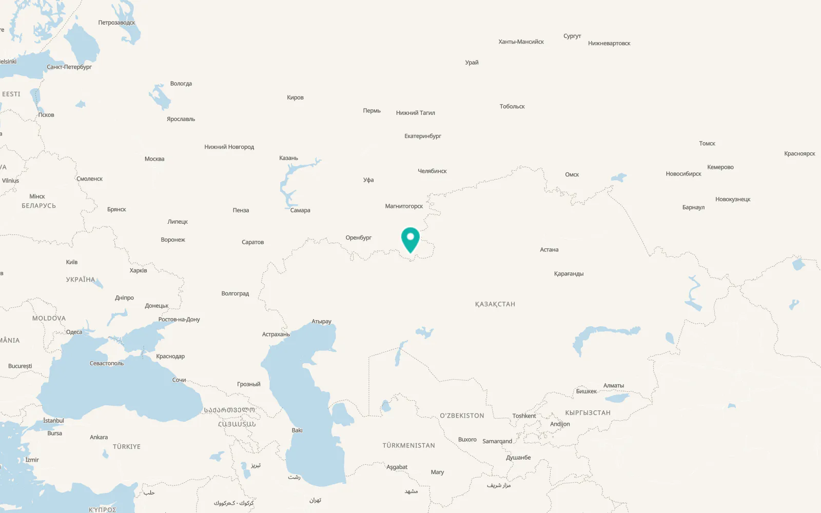 Map of Dombarovskiy