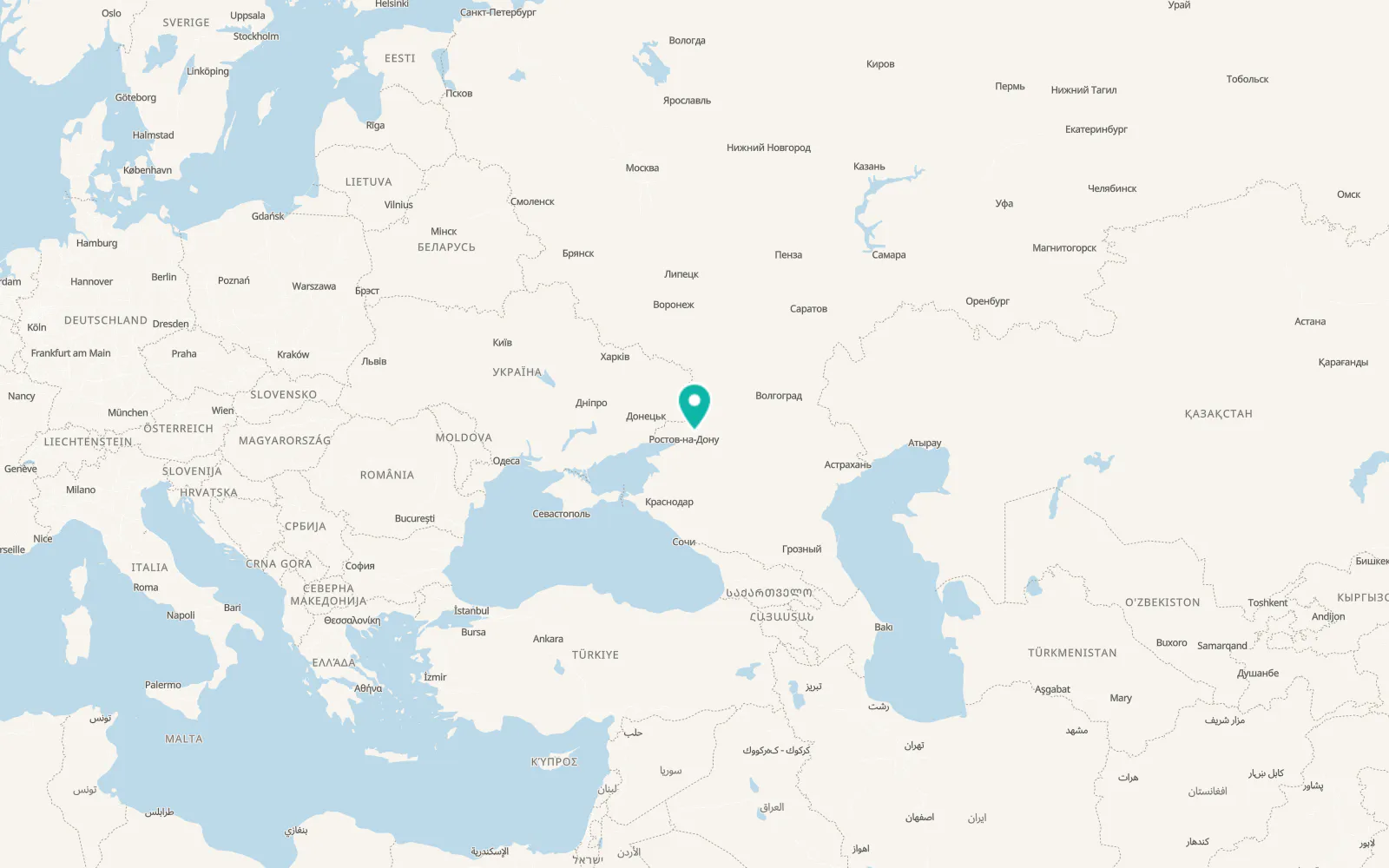 Map of Donskoy