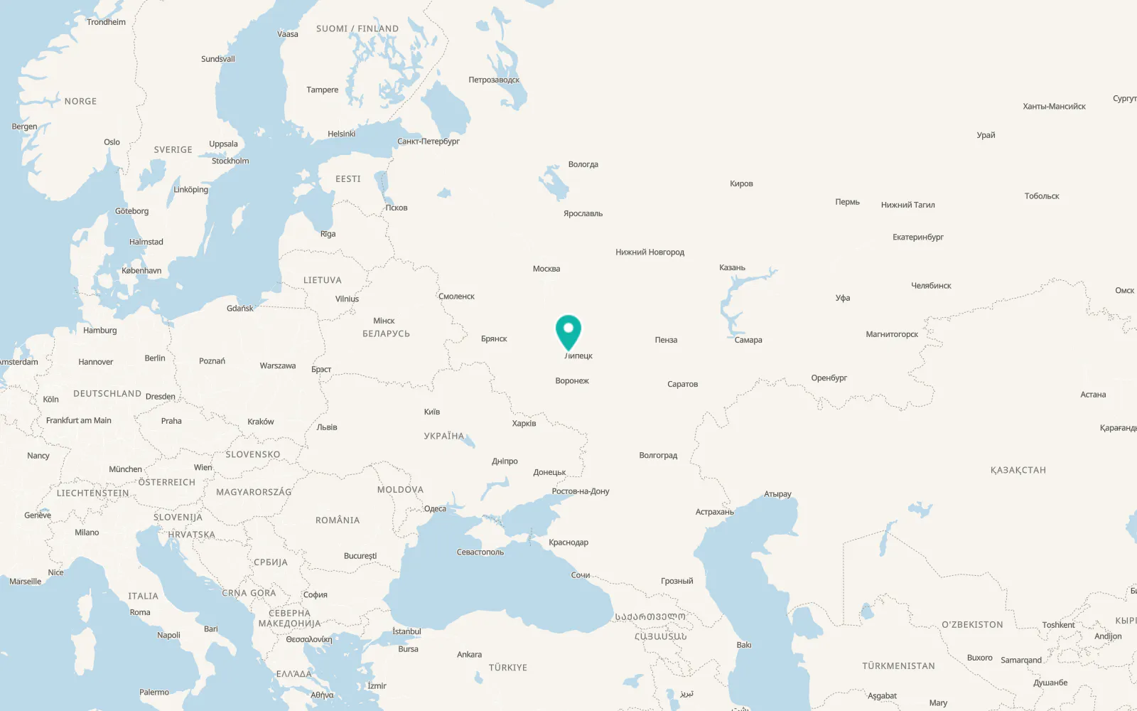 Map of Donskoye