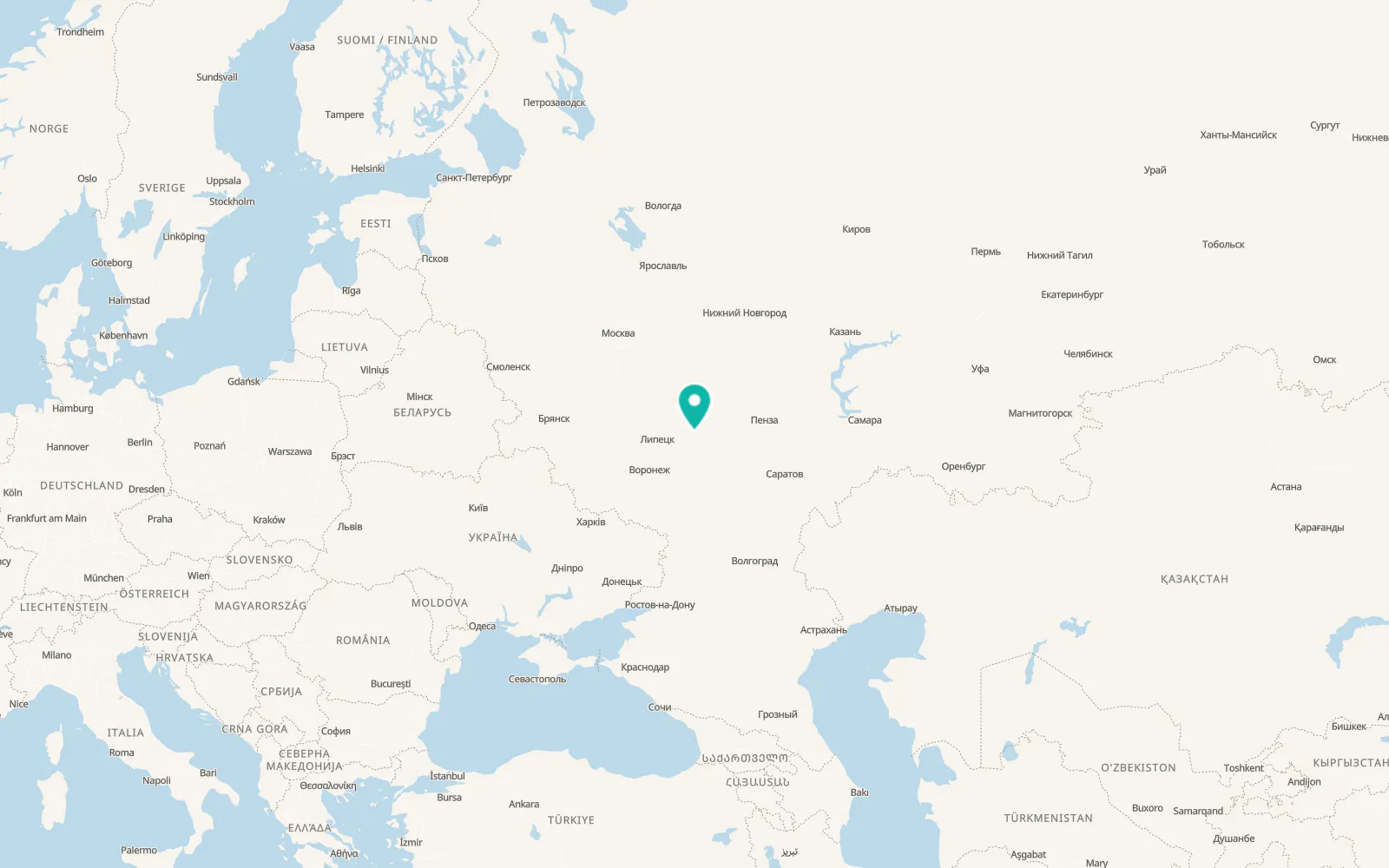Map of Donskoye