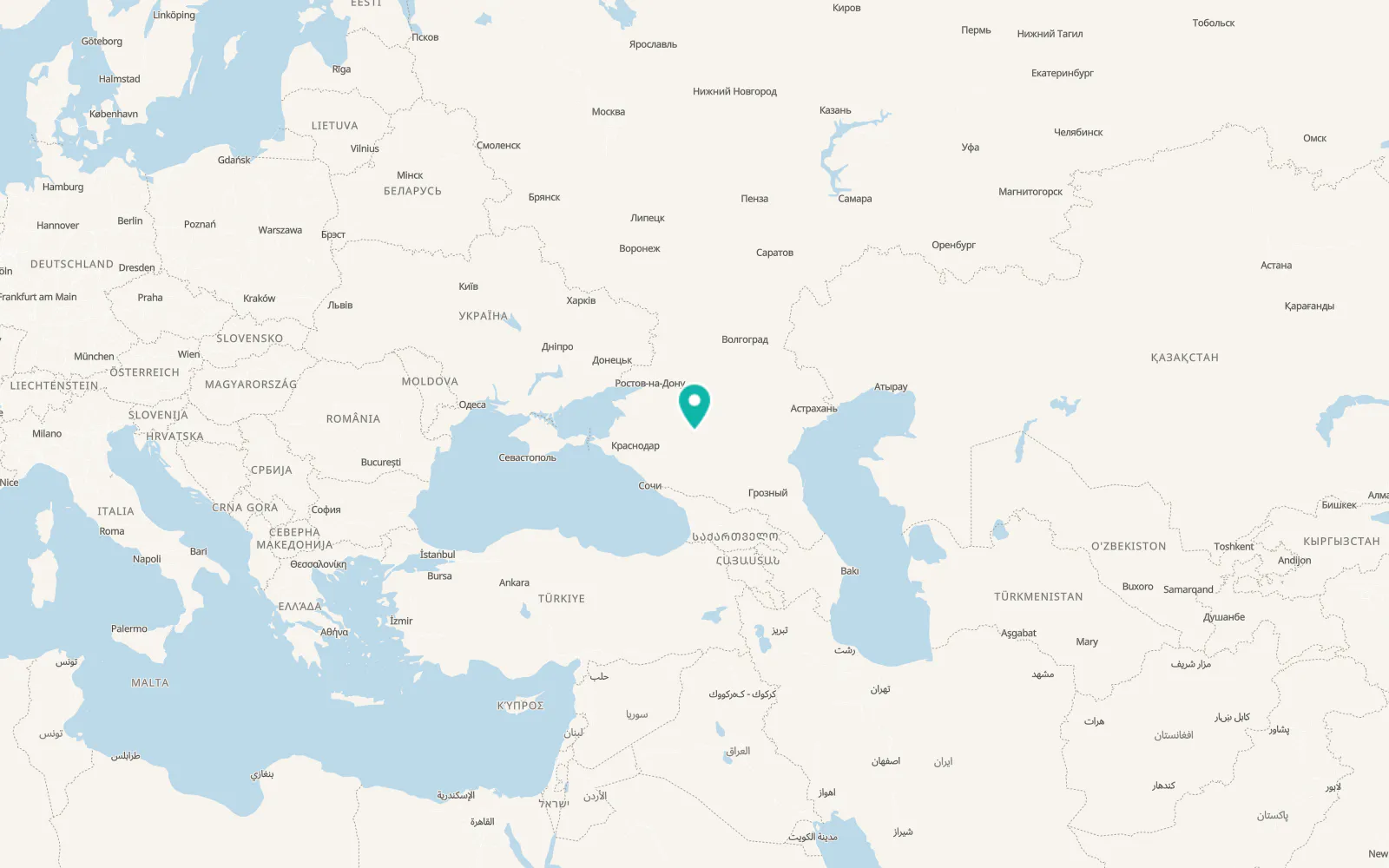 Map of Donskoye