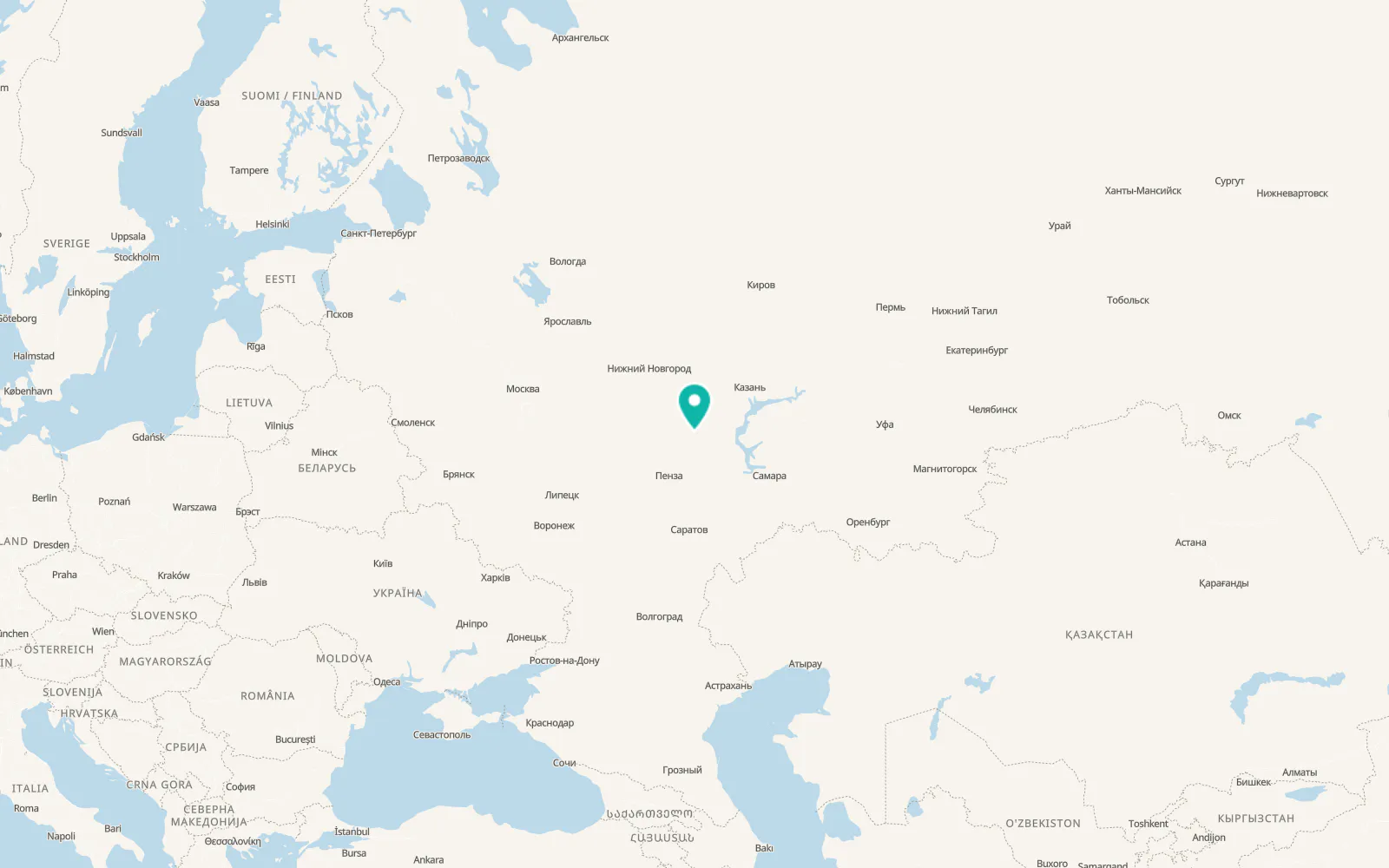 Map of Dubënki