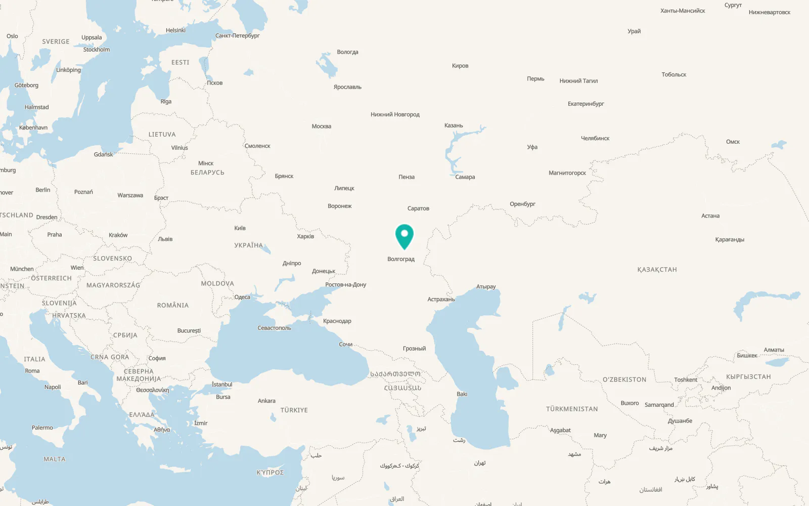 Map of Dubovka