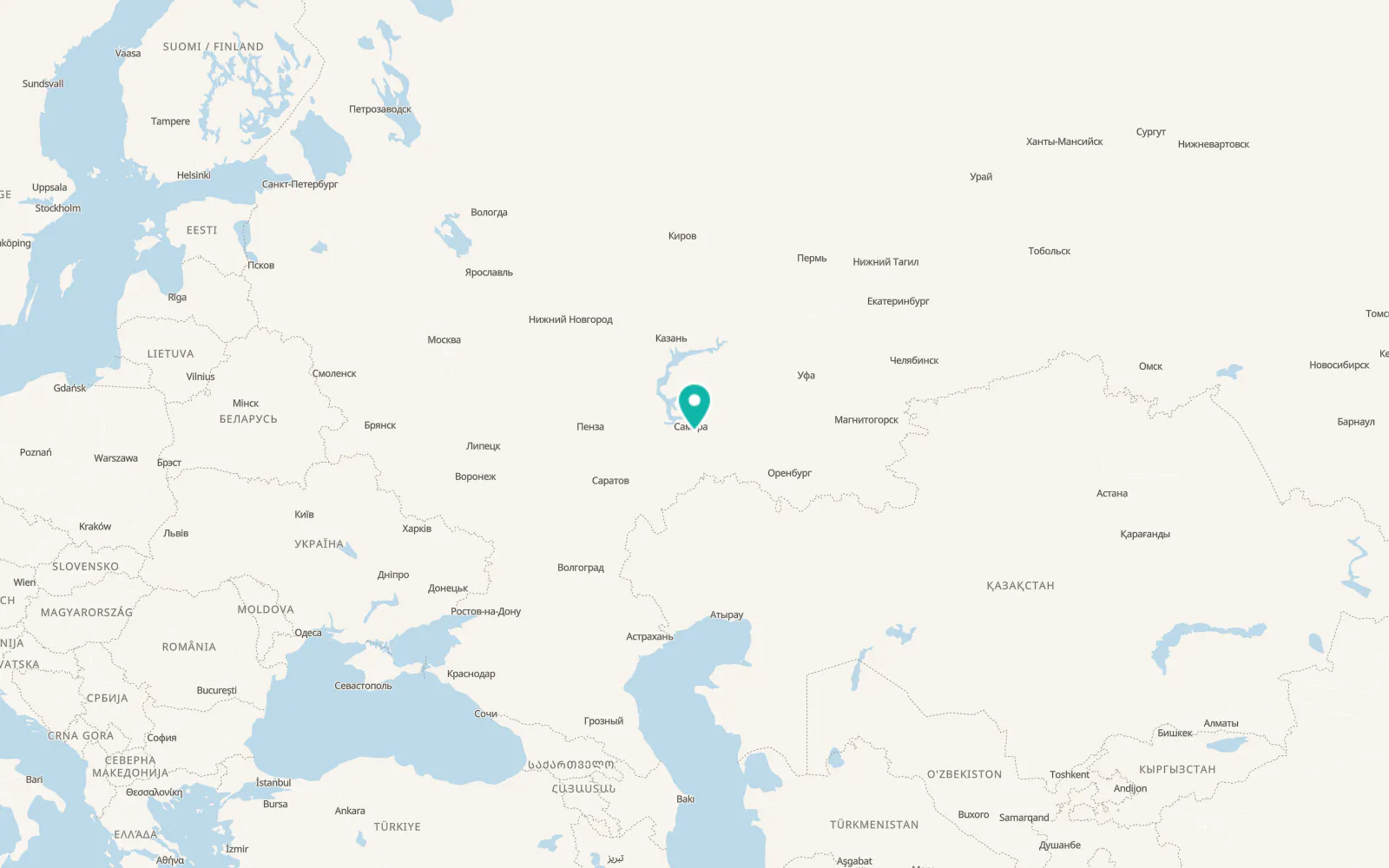 Map of Dubovyy Umyot