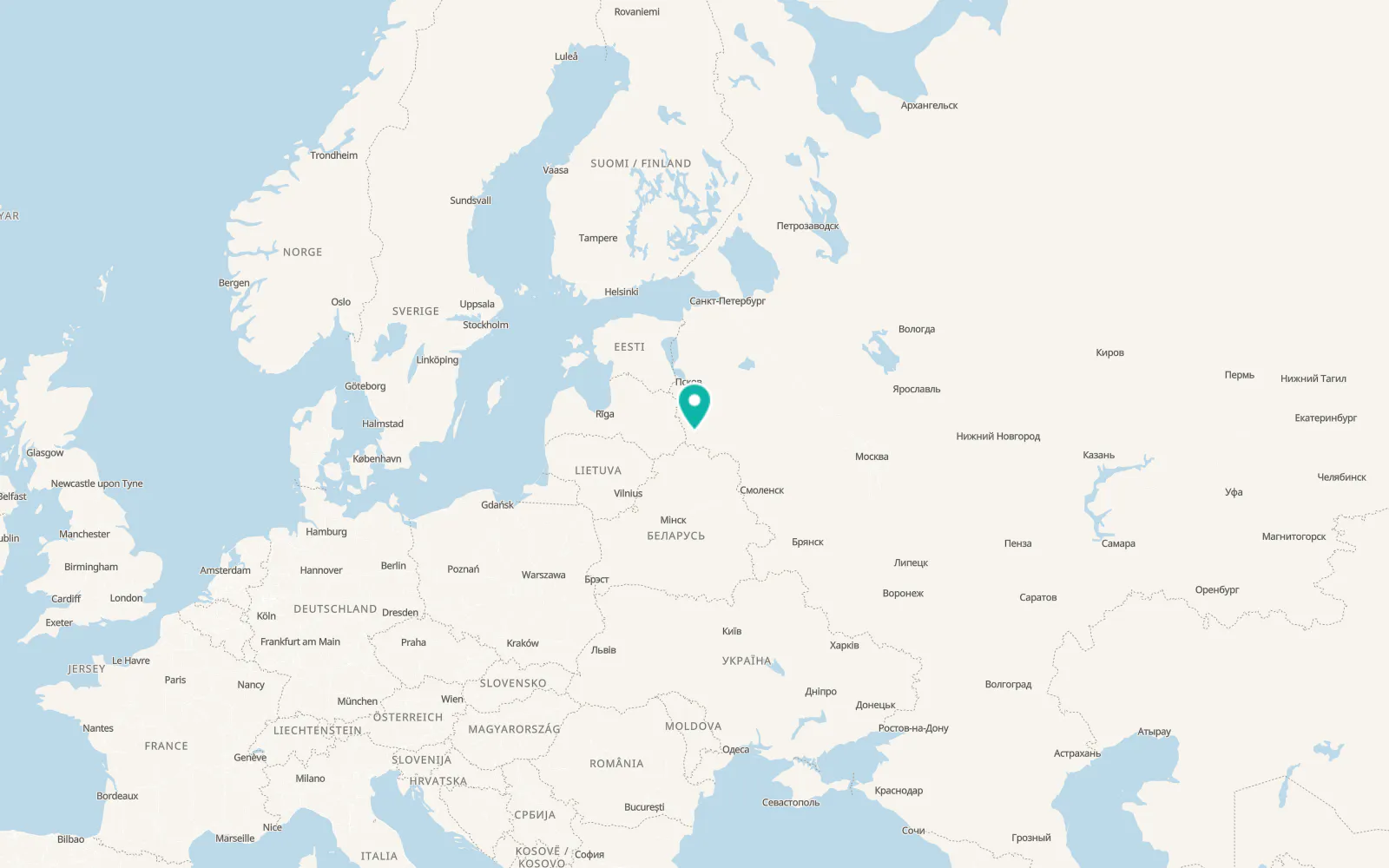 Map of Dubrovka
