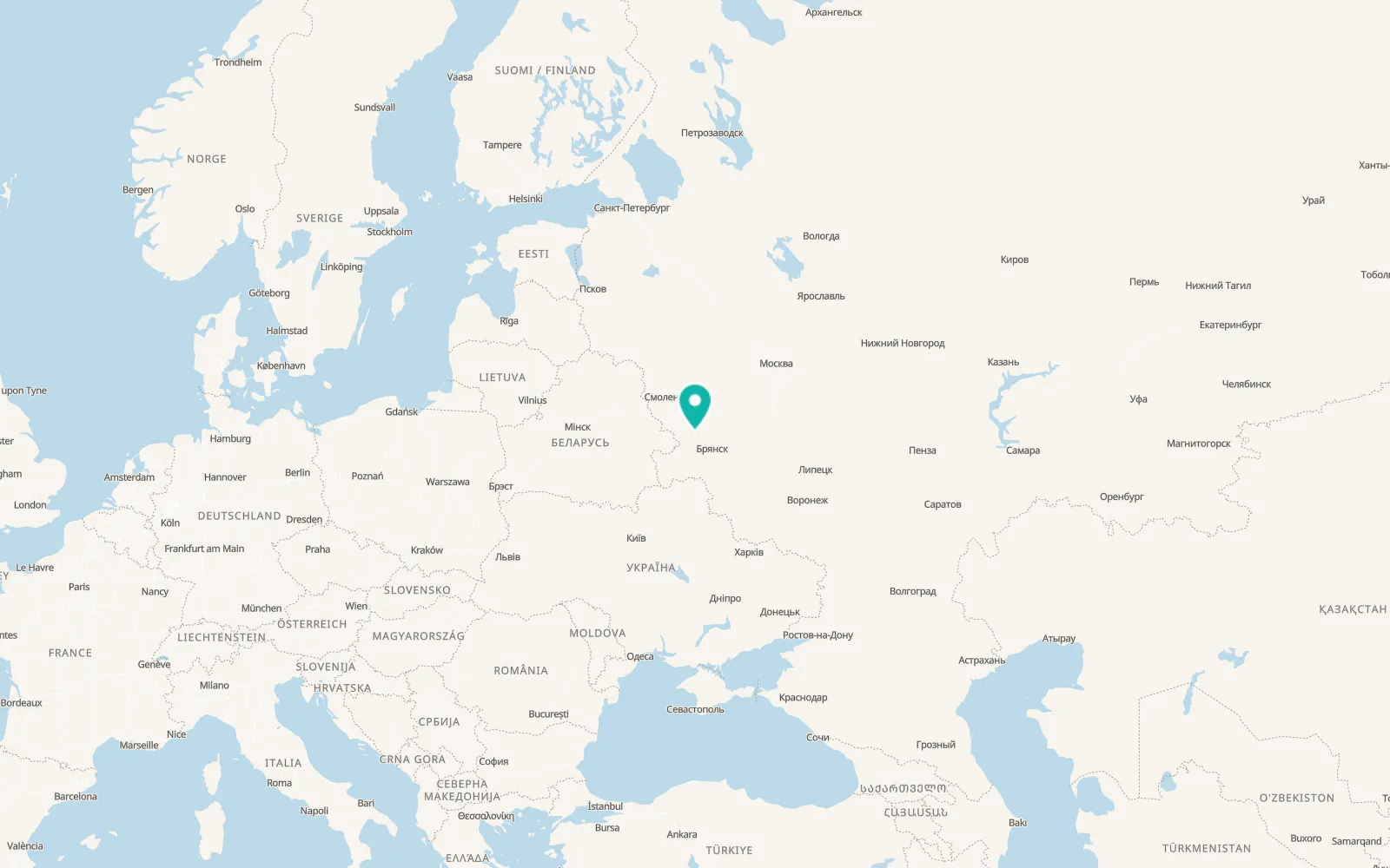 Map of Dubrovka