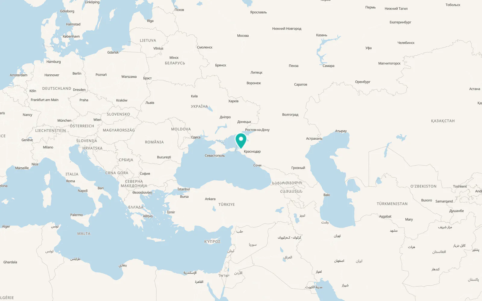 Map of Dzhiginka