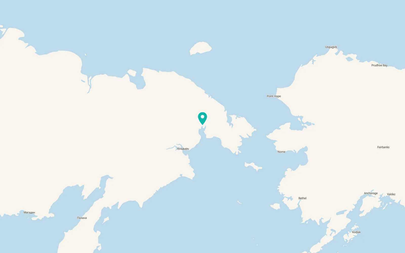 Map of Egvekinot