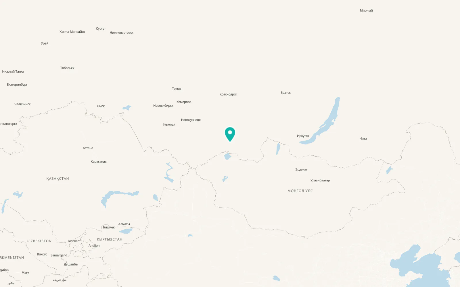 Map of El’-Bazhi