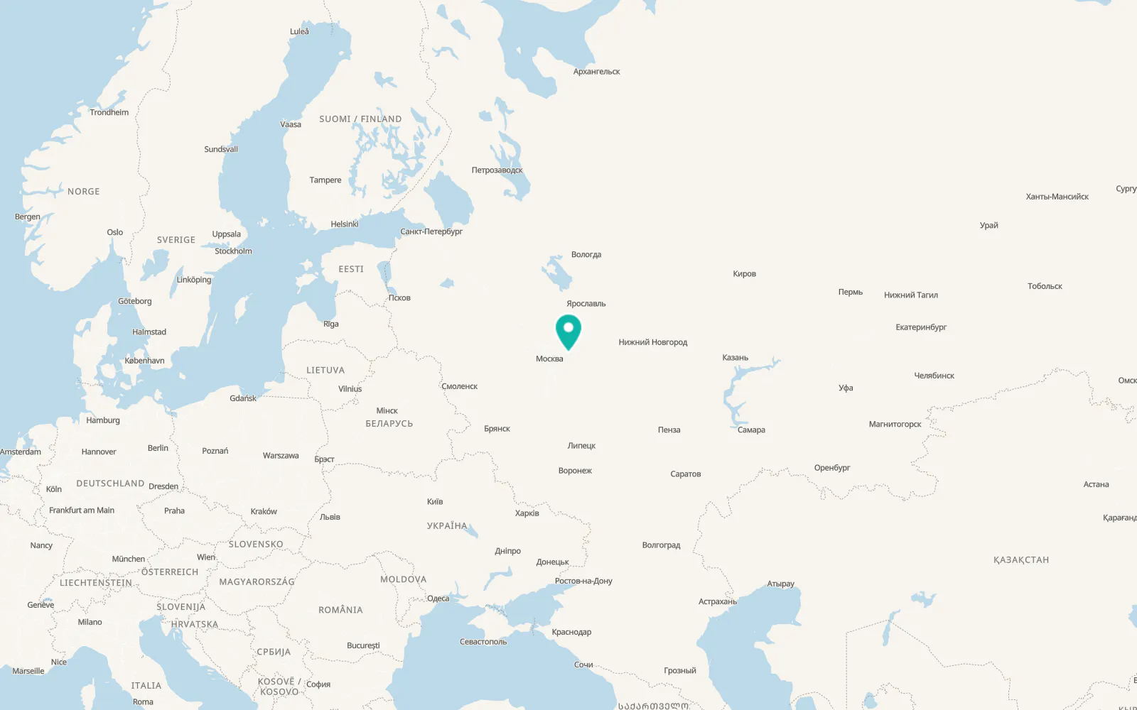 Map of Elektrogorsk