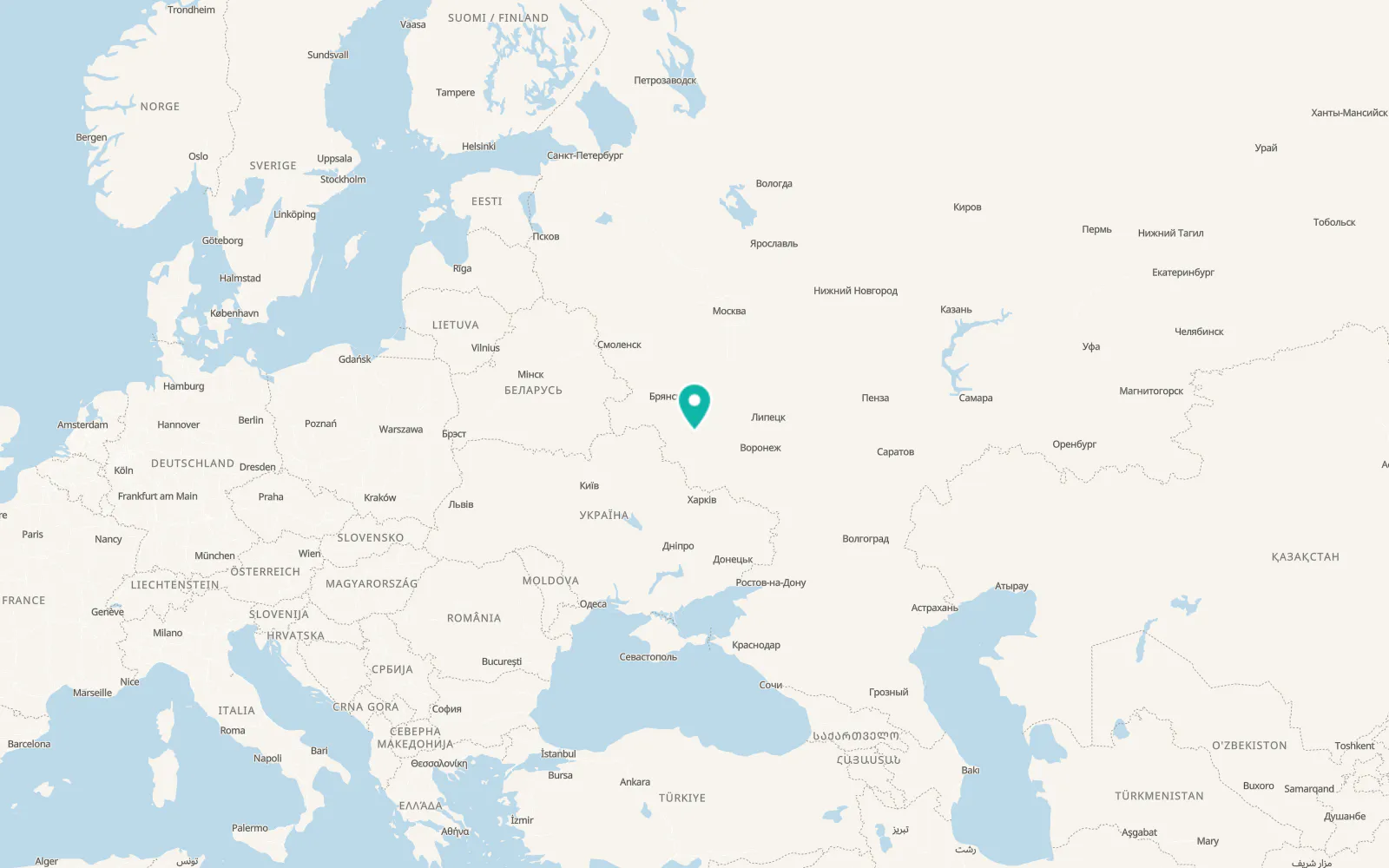 Map of Fatezh