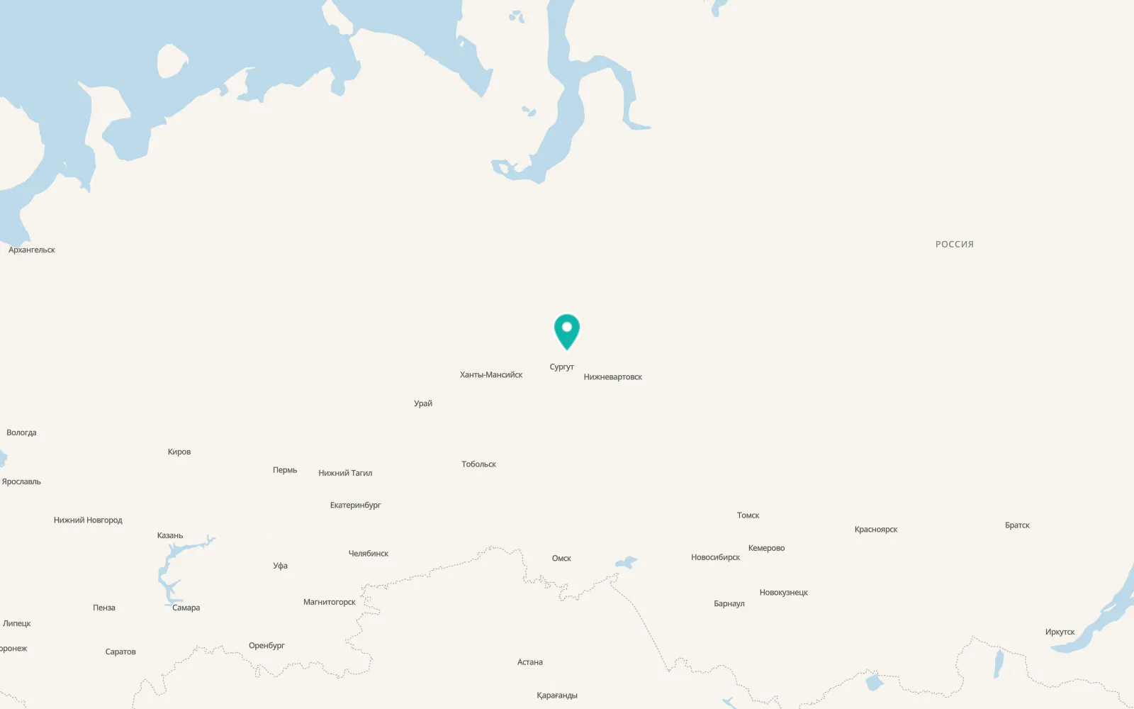 Map of Fedorovskiy